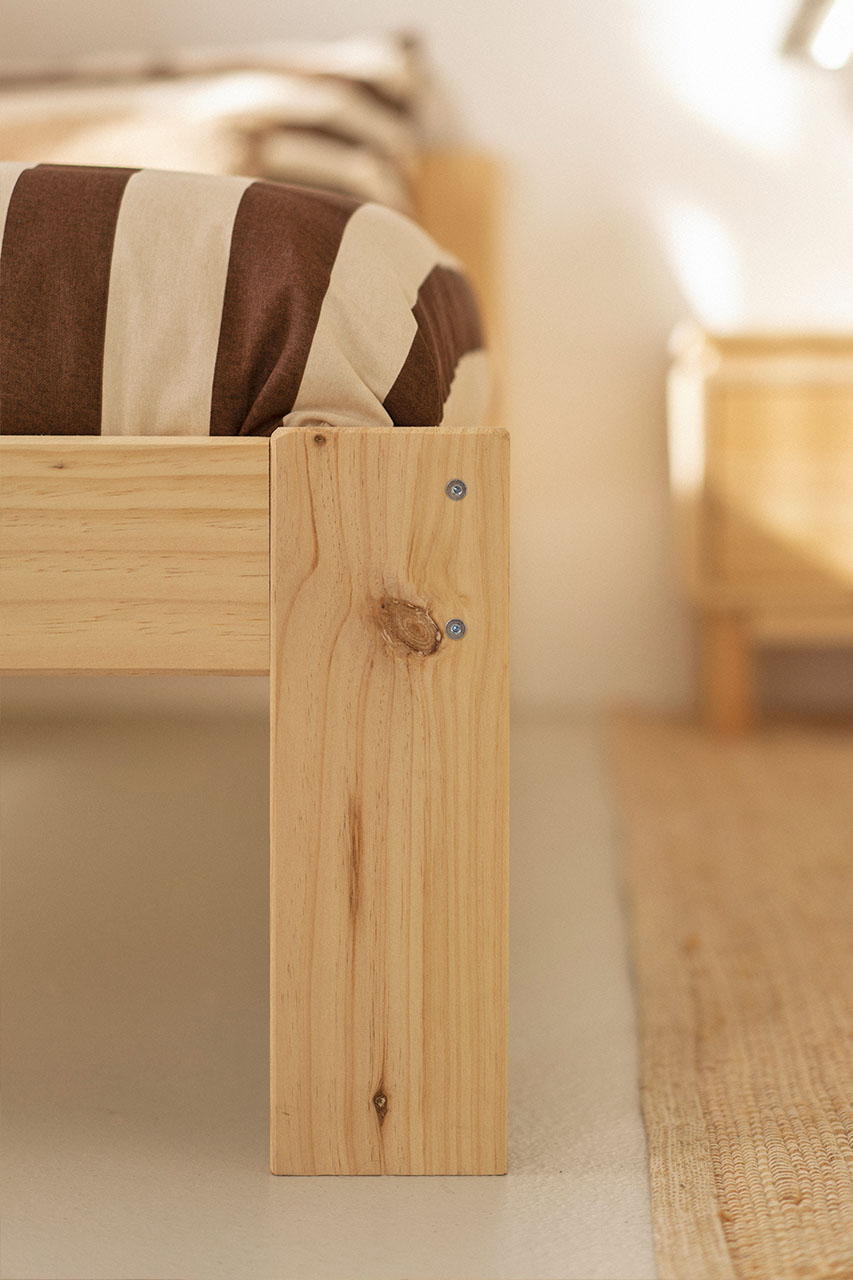 Imagen de ambiente 4 para:Cama individual de 80 con cabecero bajito